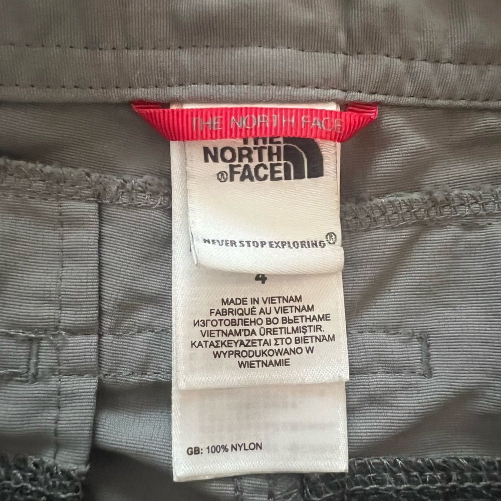The North Face Cargo Hiking Outdoor Shorts Mid Rise Flap Pockets Gray Size 4 - Picture 7 of 13